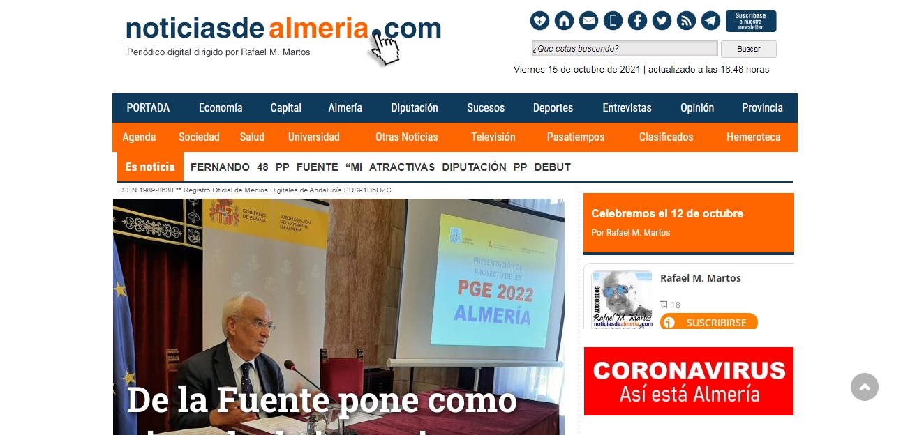 Noticias de Almeria - Novedades Octubre – Diciembre 2021 - SeoDeseo